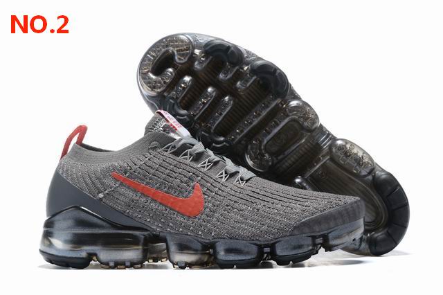 Nike Air Vapormax Flyknit 3 CT1270-001 Mens Shoes Grey Red-13 - Click Image to Close